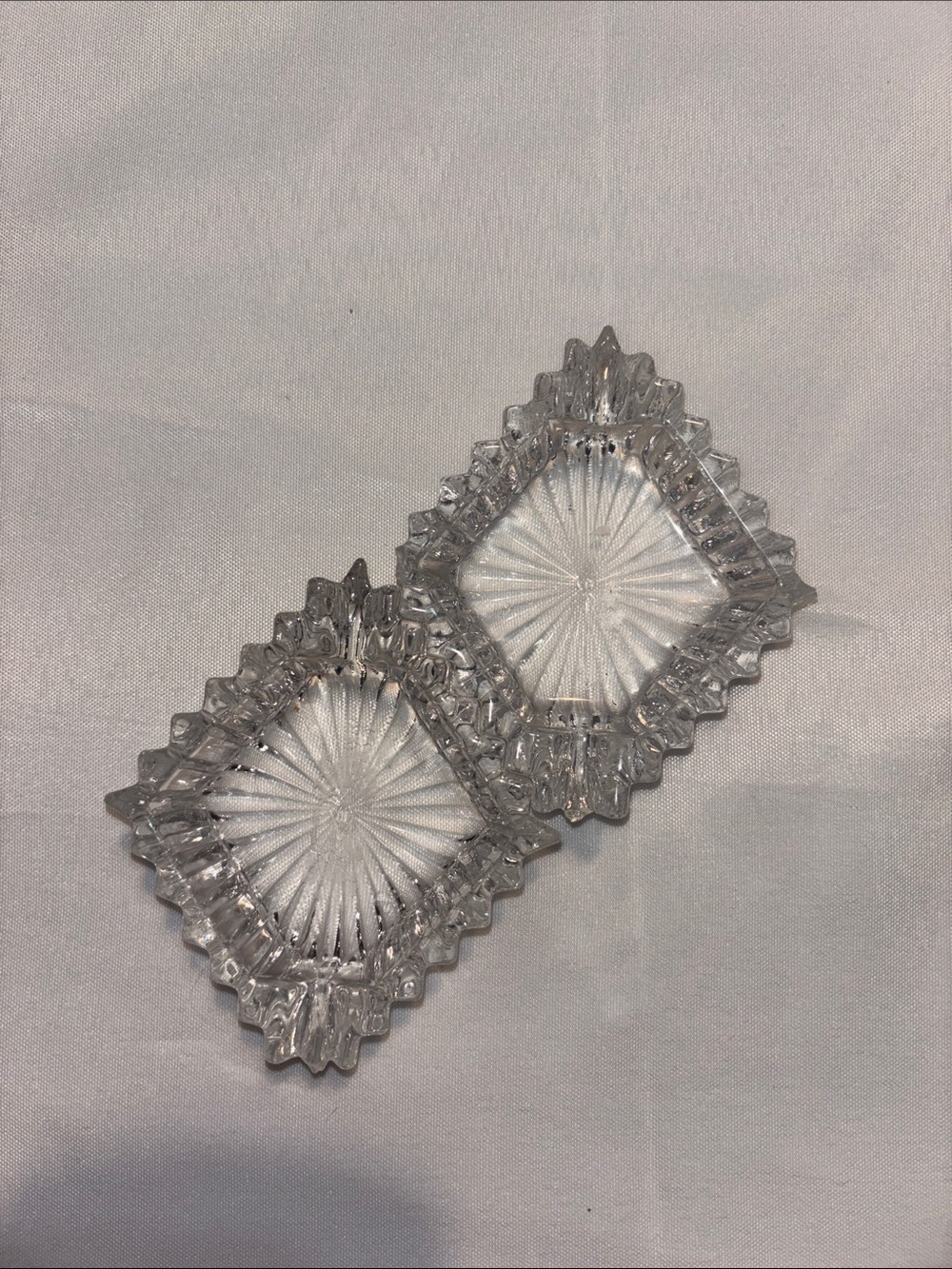 Vintage Clear Crystal Ashtray